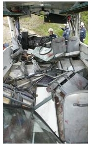 nehoda autobusu u Sokolnic
